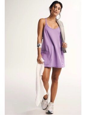 NWOT Free People Hot Shot Mini Dress in Lavender size Lg
